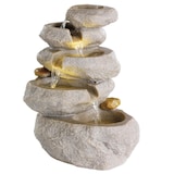 thumbnail of Brunnen Wasserfall mit LED Beleuchtung Fels Kaskadenbrunnen 35cm