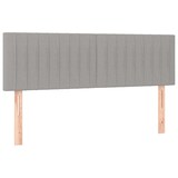 thumbnail of vidaXL Boxspringbett mit Matratze & LED Hellgrau 140x190 cm Stoff