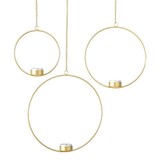 thumbnail of Teelichthalter Rumba  Ø 15-25cm gold Eisen 3 teilig