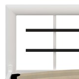 thumbnail of vidaXL Bedframe metaal wit en zwart 180x200 cm