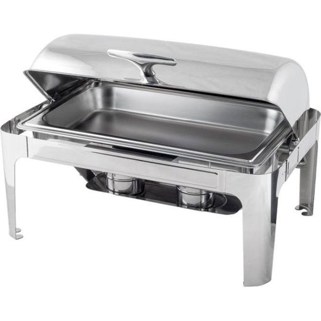 Edelstahl Chafing Dish – Mit Roll-Top-Deckel und 90-180° Öffnung