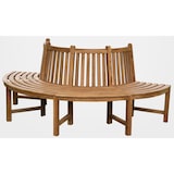 thumbnail of 180° Baumbank Male mit Rückenlehne aus Teak braun