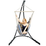 thumbnail of Soporte Silla Colgante con XXL Sillón 360° Hamaca Asiento Columpio Rayas Azul