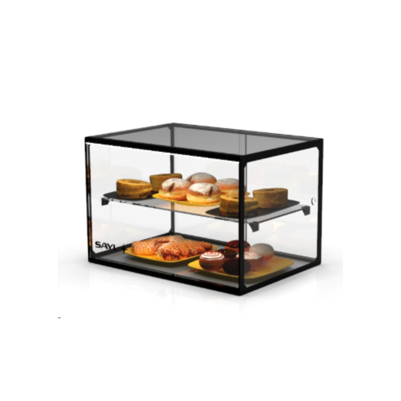 Vitrine Neutra Reta 2 Pisos Com Led 555x390x375 mm