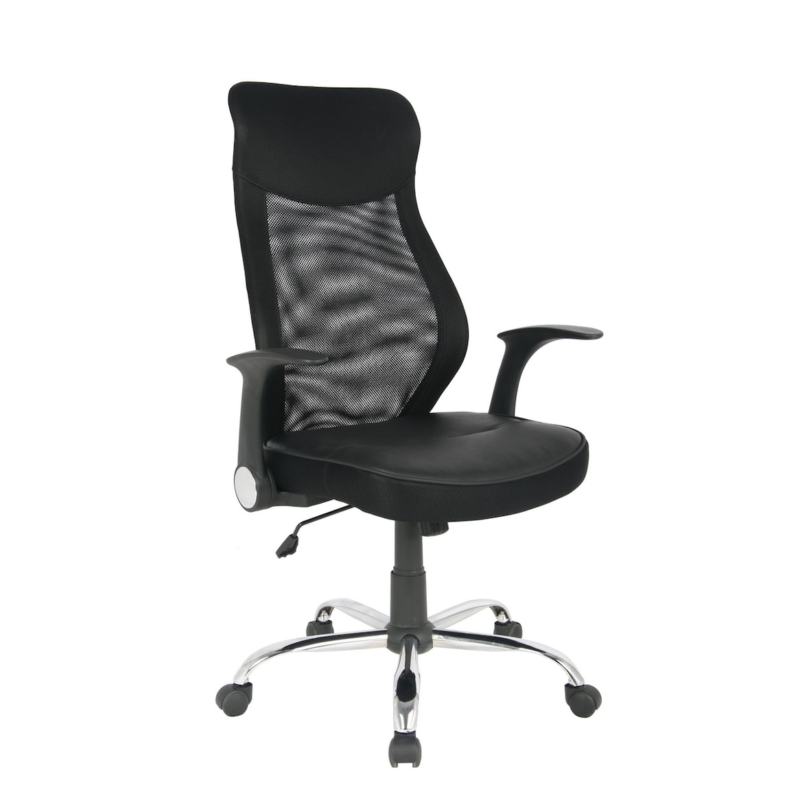 SIGMA Chaise de bureau EC311, plastique/mesh, hauteur d'assise réglable, appuie-tête, noir