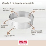 thumbnail of Cercle à pâtisserie réglable Zenker Smart Pastry