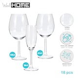 thumbnail of WellHome - Set mit 18 Wein- und Sektgläsern