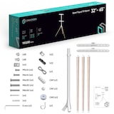 thumbnail of ONKRON TV Ständer Staffelei für 32 - 65 Zoll TV bis zu 35 kg,max 400x400 VESA Standfuß höhenverstellbar & schwenkbar TS1220-W