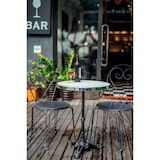 thumbnail of SIT Möbel Bistrotafel rond | wit marmeren blad met chromen onderstel | zwart gietijzeren frame | B 57 x D 57 x H 71 cm | 09996-11 | Serie THIS & THAT