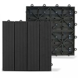 thumbnail of 40 Stück graue, klipsbare Fliesen aus Verbundholz