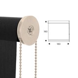 thumbnail of Estore Rocada 180cm comprimento x 180cm altura - cortina antracite com mecânica bege