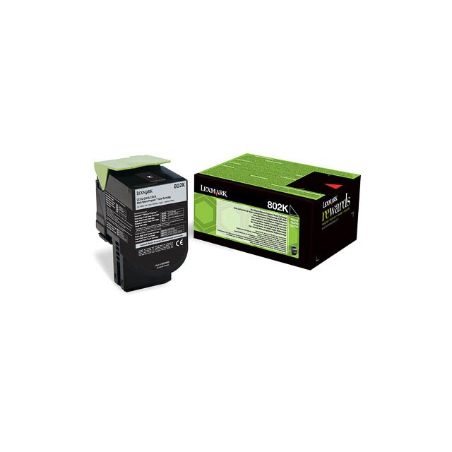 Lexmark CX310/CX410/CX510 Noir Cartouche de Toner ORIGINALE - 80C20K0/802K