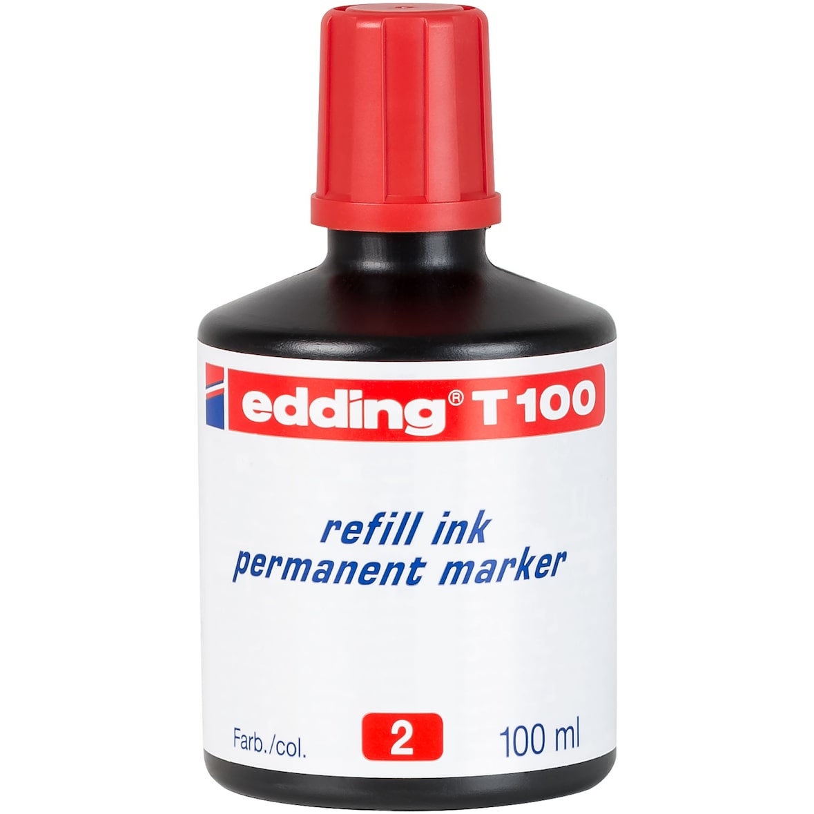 edding 4-T100002 T100 Nachfülltusche rot