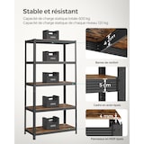 thumbnail of Helloshop26 - Robuust metalen stellingkast 200 x 100 x 50 cm 5 schappen totale draagcapaciteit 875 kg (175 kg/schap) verstelbare 12_0005597