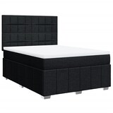 thumbnail of vidaXL Boxspringbett mit Matratze Schwarz 160x200 cm Stoff