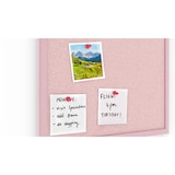 thumbnail of Pinnwand, Korktafel in Pink, 80×40 cm, Holzrahmen – Pink lackiert