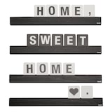 thumbnail of Securit® Set mit 4 Regalen – Schwarz lackiertes Holz – 169 Karten mit Buchstaben, Zahlen und Symbolen