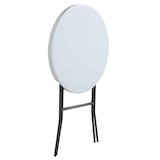 thumbnail of Table haute pliante et housse bleue