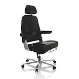 thumbnail of Silla de oficina / sillón ejecutivo 24 HOURS F cuero negro hjh OFFICE