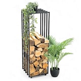 thumbnail of DanDiBo Kaminholzregal Innen Metall Schwarz Feuerholzregal Brennholzregal Kaminholzständer 96609 Kaminholzhalter