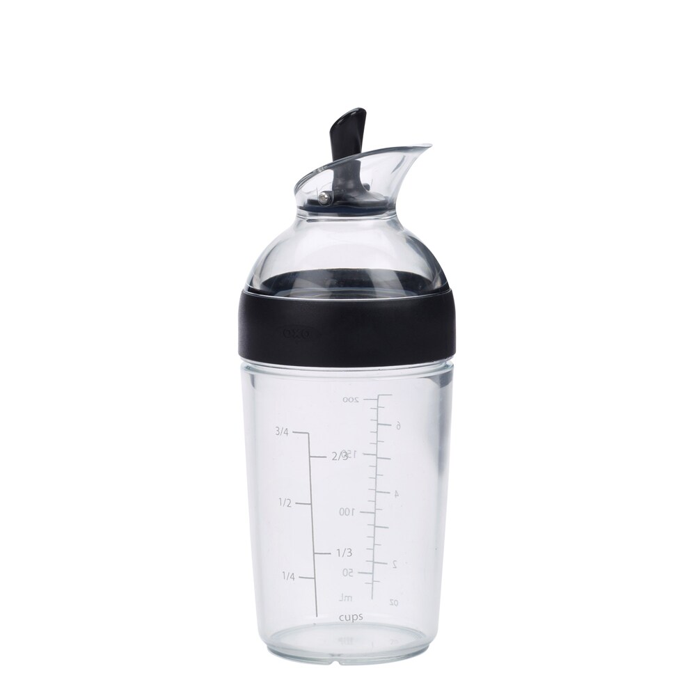 Shaker à vinaigrette 236 ml noir -  26.00 cl Transparent / Cristal Autre forme Plastique Oxo 6.00x6.00 cm