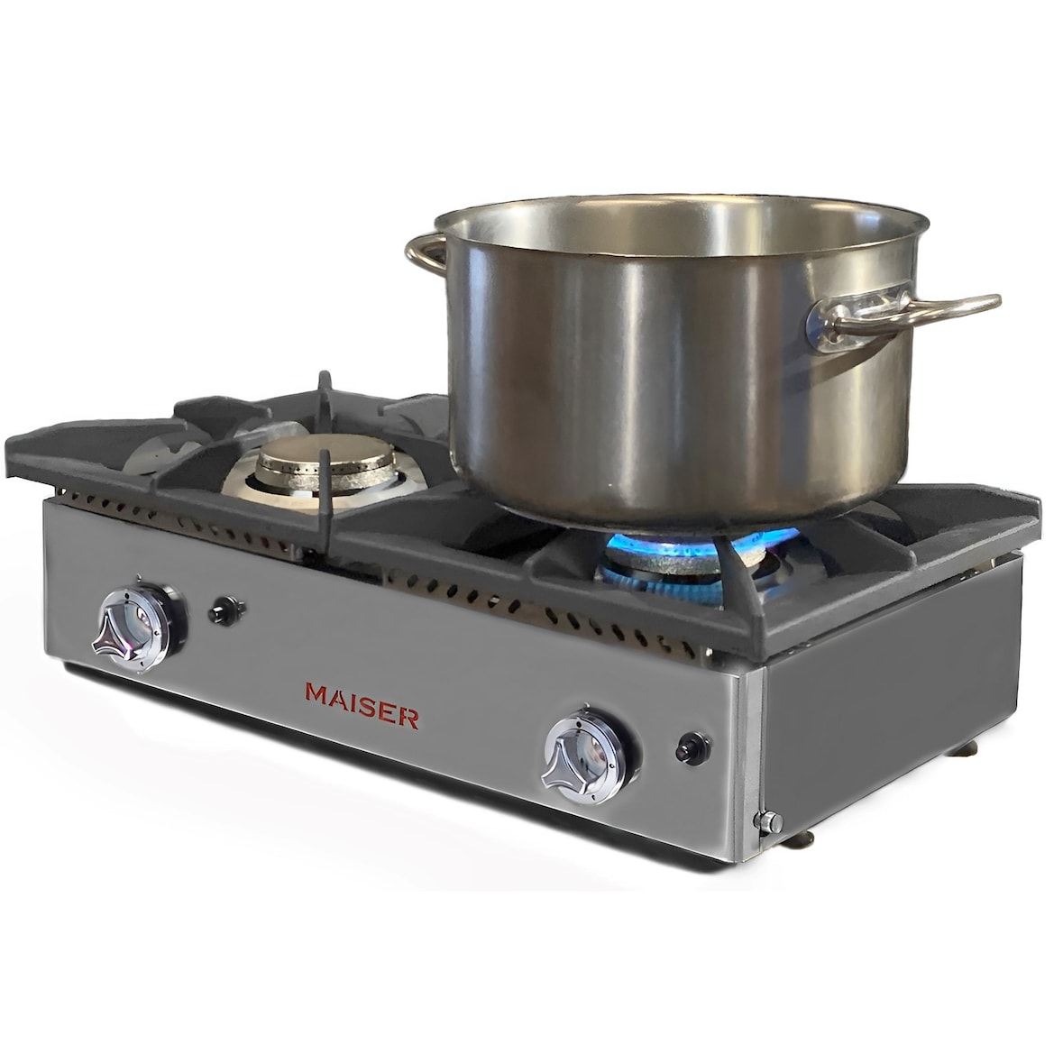 Cocina a gas de 2 fuegos Maiser