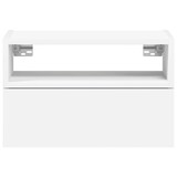 thumbnail of Tables de chevet murales 2 pcs blanc 45x26x28,5 cm – Modèle Aspect Nuit