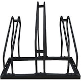 thumbnail of BRASQ Fietsenrek voor 3 Fietsen - Fietsentandaard - Fietsrek - Fietsbeugel voor Vloer Inclusief bevestigingsmateriaal - Zwart
