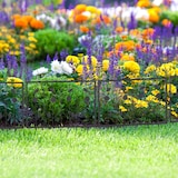 thumbnail of Relaxdays Beetzaun, je HxB: 60 x 60 cm, Metall, Garten Beeteinfassung zum Stecken, 4 dekorative Zaunelemente, schwarz