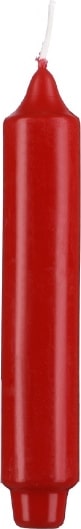Stabkerzen mit Zapfenfuß Rot 170 x Ø 30 mm, 12 Stück