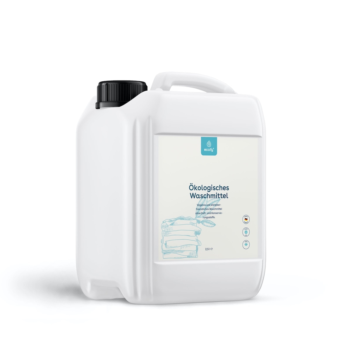 eco:fy Ecologisch wasmiddel - 2.5l - gevoelig, zonder geurstoffen en conserveringsmiddelen