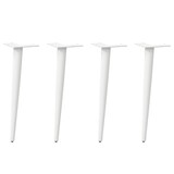 thumbnail of vidaXL Couchtischbeine Konische Form 4 Stk. Weiß 30-31 cm Stahl