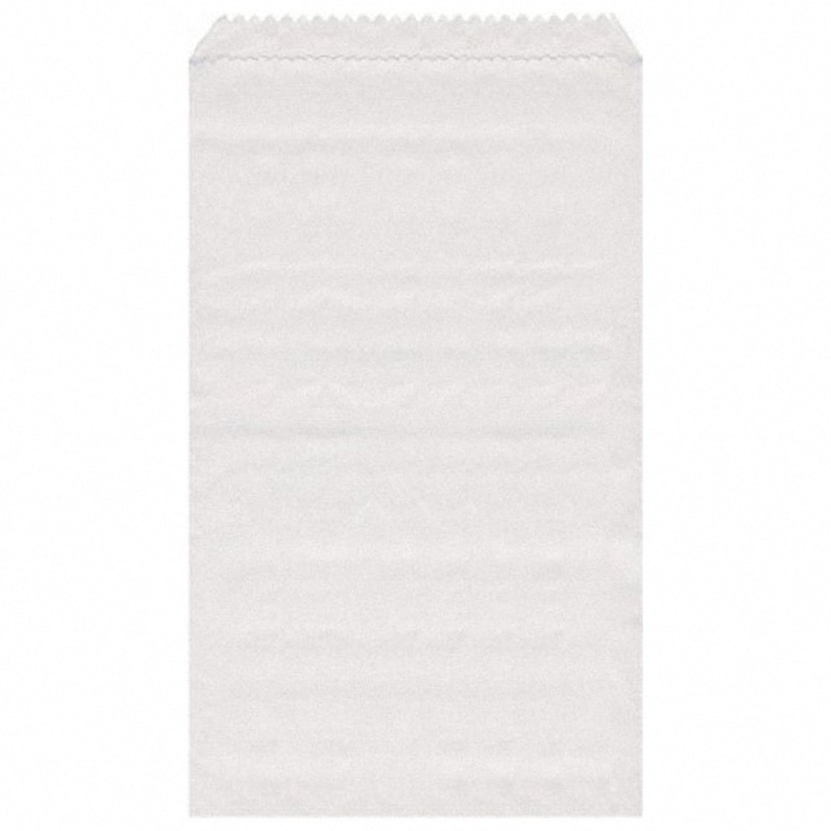 3000x Papierflachbeutel weiß 11 x 17 cm