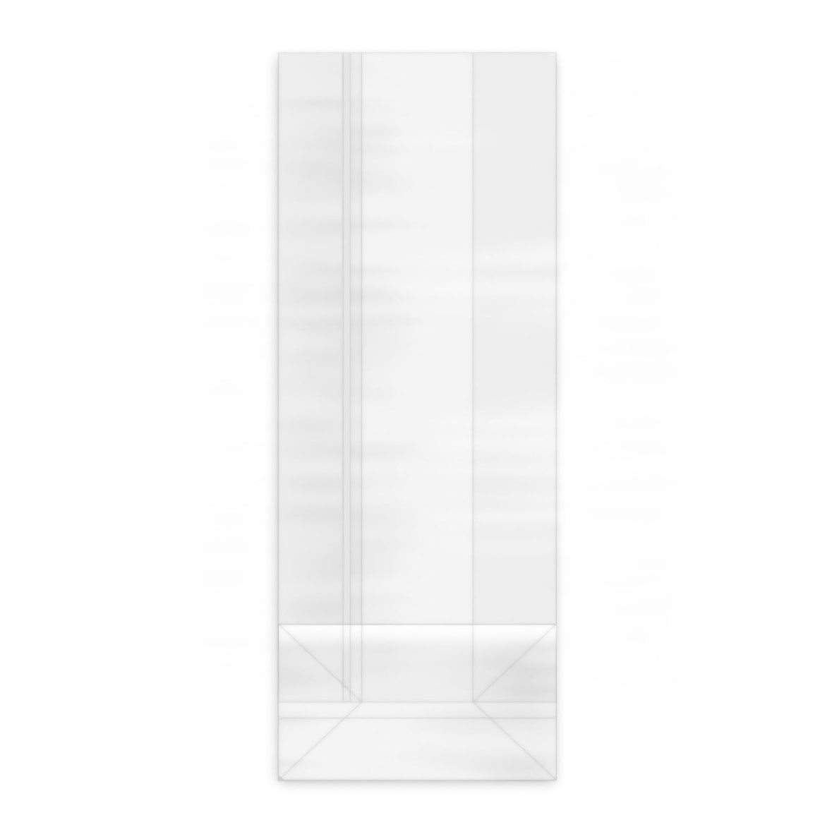 VEPATIM 100 Blockbodenbeutel hochtransparent 80 + 40 x 240mm mit verschweißtem Boden