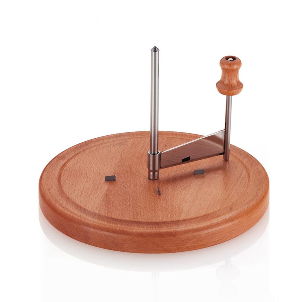 Racloir tête de moine Luxus -  Marron Rond Bois Kela