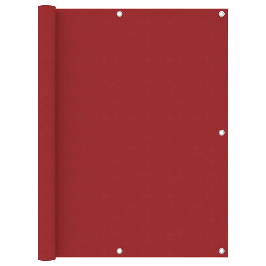 Helloshop26 - Schermo per balcone schermo per la privacy 120 x 300 cm tessuto Oxford rosso 02_0010343
