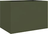 thumbnail of vidaXL Pflanzkübel Olivgrün 62x47x46 cm Stahl