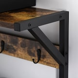 thumbnail of HOMCOM Perchero de Pie con Zapatero 3 Estantes 9 Ganchos Pata Ajustable 84x34,5x180cm