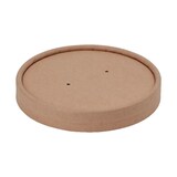 thumbnail of 125x Deckel für Suppenbehälter Suppenbecher aus Kraftpapier braun 400ml FSCR
