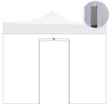 thumbnail of Cubierta lateral impermeable blanca de 3x2m con puerta enrollable para carpa plegable de 3x3m