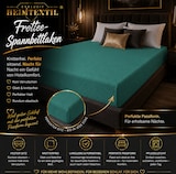 thumbnail of EXKLUSIV HEIMTEXTIL Frottee Spannbettlaken Rundumgummizug Marke 120 x 200 cm Petrol 80% Baumwolle 20% Polyester  Öko - Tex Zertifiziert Bed-Sheet