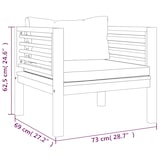 thumbnail of vidaXL 5-tlg. Garten-Lounge-Set mit Auflage Massivholz Akazie