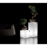 thumbnail of Lyxo Design - Tavolino Quadrato Blok da Esterno e Interno in Polietilene colore Perla 55x55x55 cm TA420-0550M1