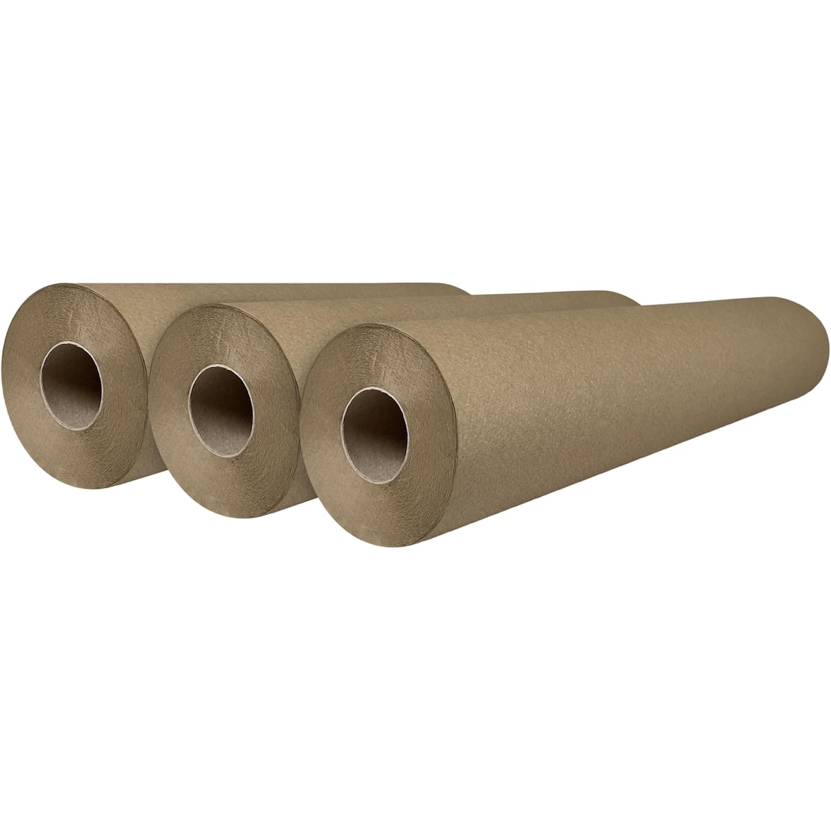 Papel Camilla Ecológico Natural (60 cm x 60 m) | 3 Rollos Precortados cada 40 cm