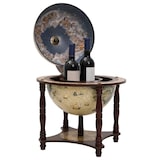 thumbnail of Décoshop26 - Globe bar support à vin bar forme globe marron bois d'eucalyptus massif brun DEC024454