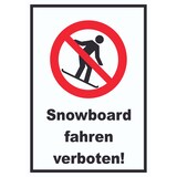 thumbnail of Snowboard fahren verboten Schild A0 (841x1189mm)