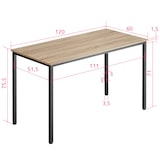 thumbnail of tectake Bureau Vanport - Bois clair industriel, Chêne Sonoma -404420