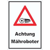 thumbnail of Achtung Mähroboter Aufkleber A0 (841x1189mm)