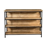 thumbnail of Balcão de Bar Boulton em madeira maciça e ferro - 144x55x107cm