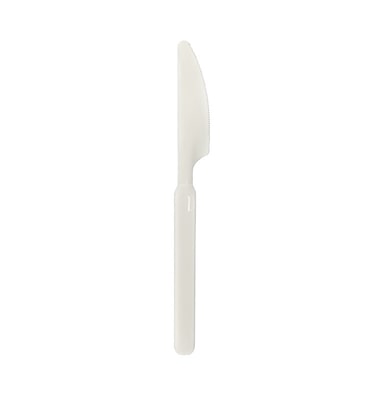 MONOUSO - Coltello Riutilizzabile Durable in PP Crema 18,9cm (50 Pezzi)